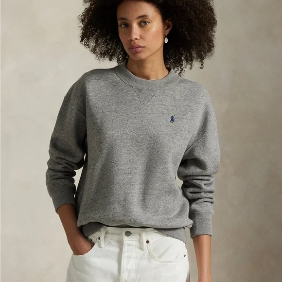 Ralph Lauren Gray Crew Neck Sweatshirt - Picture 1 of 5